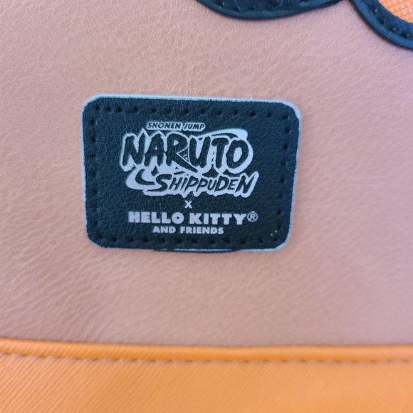 Hello Kitty x Naruto Shippuden Orange With Bow Mini Backpack Bag Purse NWT - Picture 3 of 11